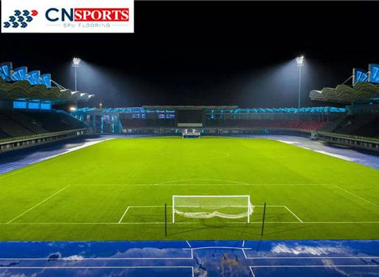 مضاد للأشعة فوق البنفسجية PU مسار الركض SBR المطاط المعاد تدويره مقاومة للاستخدام أرضية المدرج